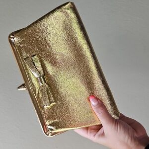 Estate Mod Gold Clutch Bag